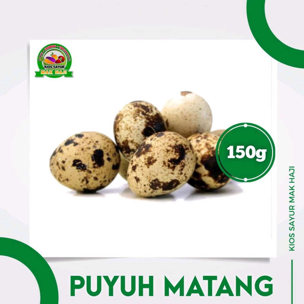 

Telur puyuh matang 150g