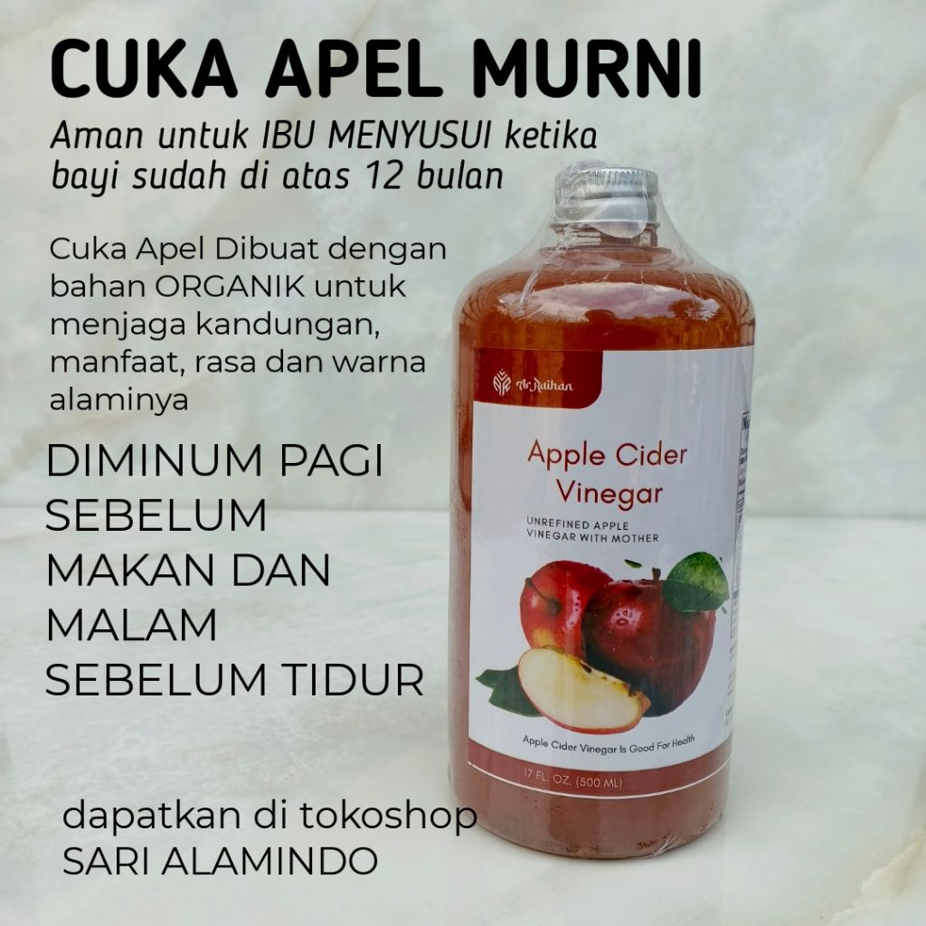 

Cuka Apel, Apple Cider Vinegar 500 ML