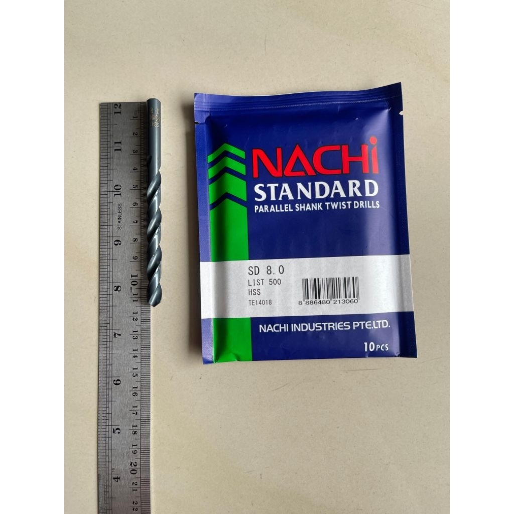 Nachi 8 MM Mata Bor Besi HSS - Nachi Mata Bor Besi HSS