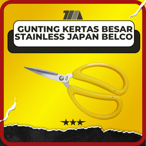 

GUNTING KERTAS ( BESAR ) STAINLESS SWISS BLISTER BELCO 81/2