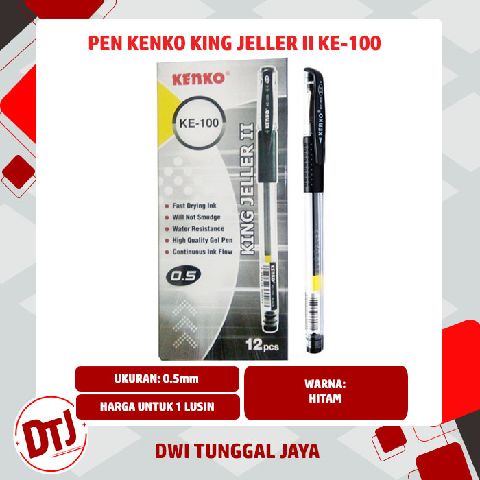 

Pen King Jeller II Kenko KE-100 0.5 mm Hitam