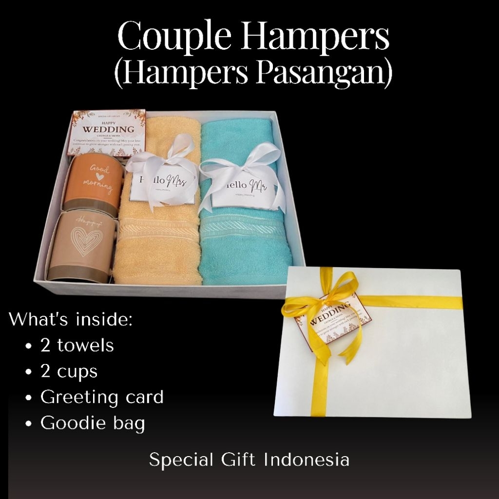 Couple Hampers / Hampers Pasangan / Hadiah Pernikahan / Hadiah Anniversary / Hadiah Ulangtahun