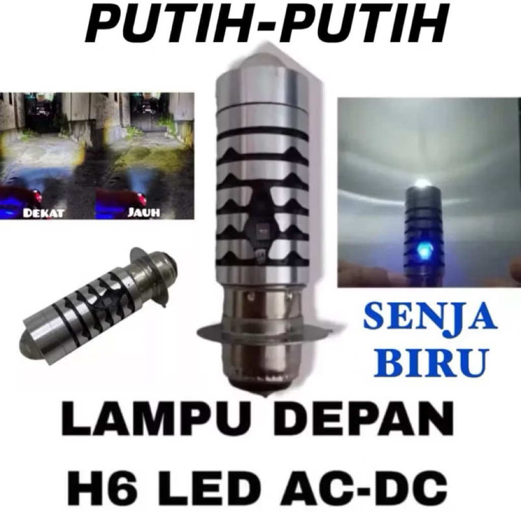 LED UTAMA MOTOR BEBEK MATIC H6 LASER/BOLAM LAMPU UTAMA MOTOR BEBEK MATIC H6 LASER/LAMPU LED MOTOR DE