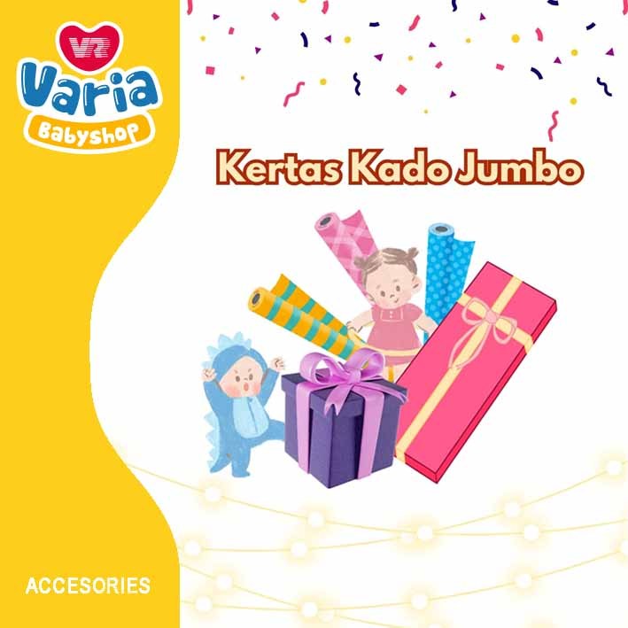 

Kertas Kado Jumbo / Kertas Kado Bayi / Kertas Kado ukuran besar | SANSAN WAWA