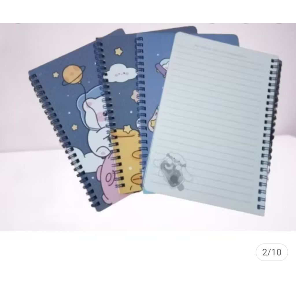 

weibo-buku notebook spiral glitter A5 fancy space pancake
