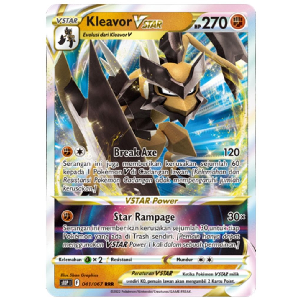 TCG Pokemon Indonesia Ori Kleavor Vstar