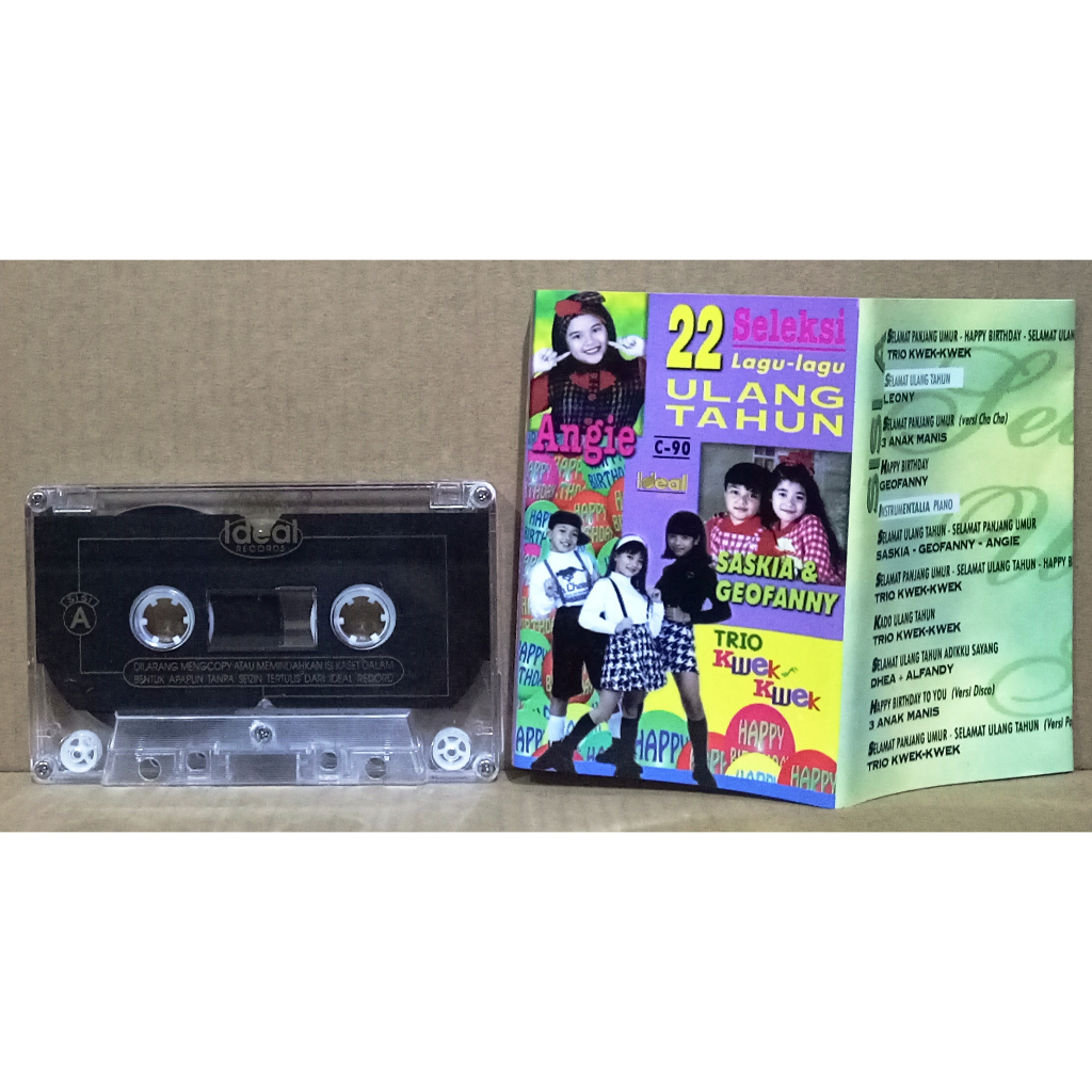 22 SELEKSI LAGU LAGU ULANG TAHUN - Kaset