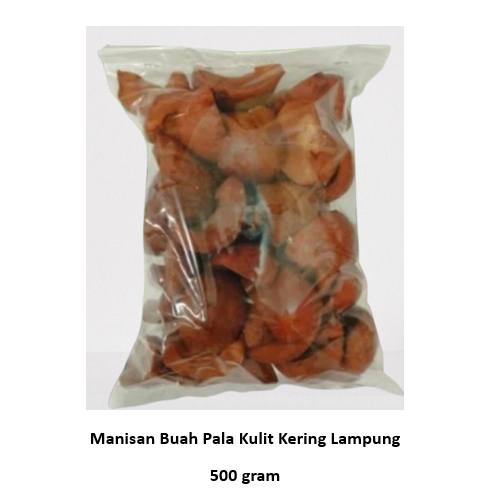 

Manisan Buah Pala Kulit Kering Lampung 500 gr