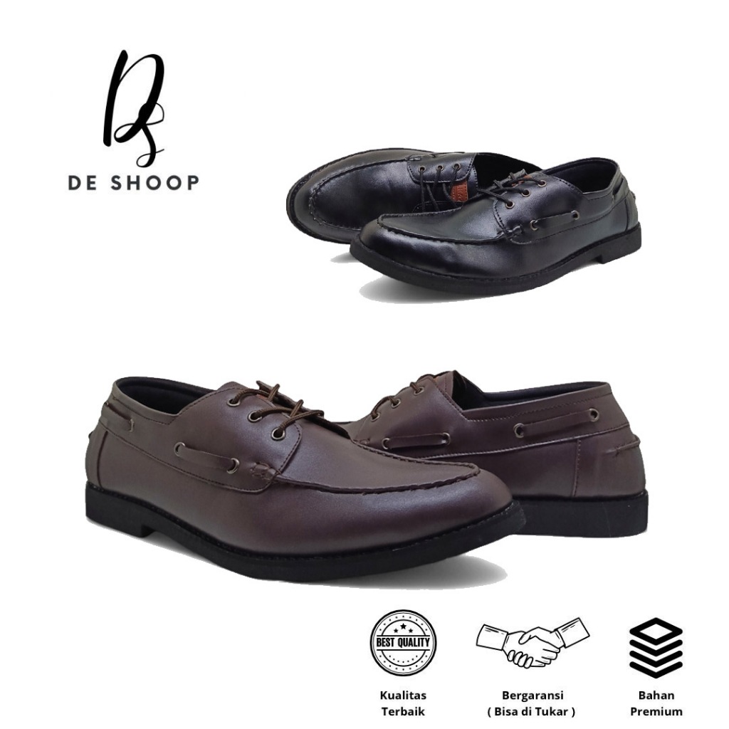 DeShoop Sepatu Oxford Pria Bahan Kulit Sapi Asli Ukuran Big Size | No. 44 45 46 47 | Rekomendasi Sep