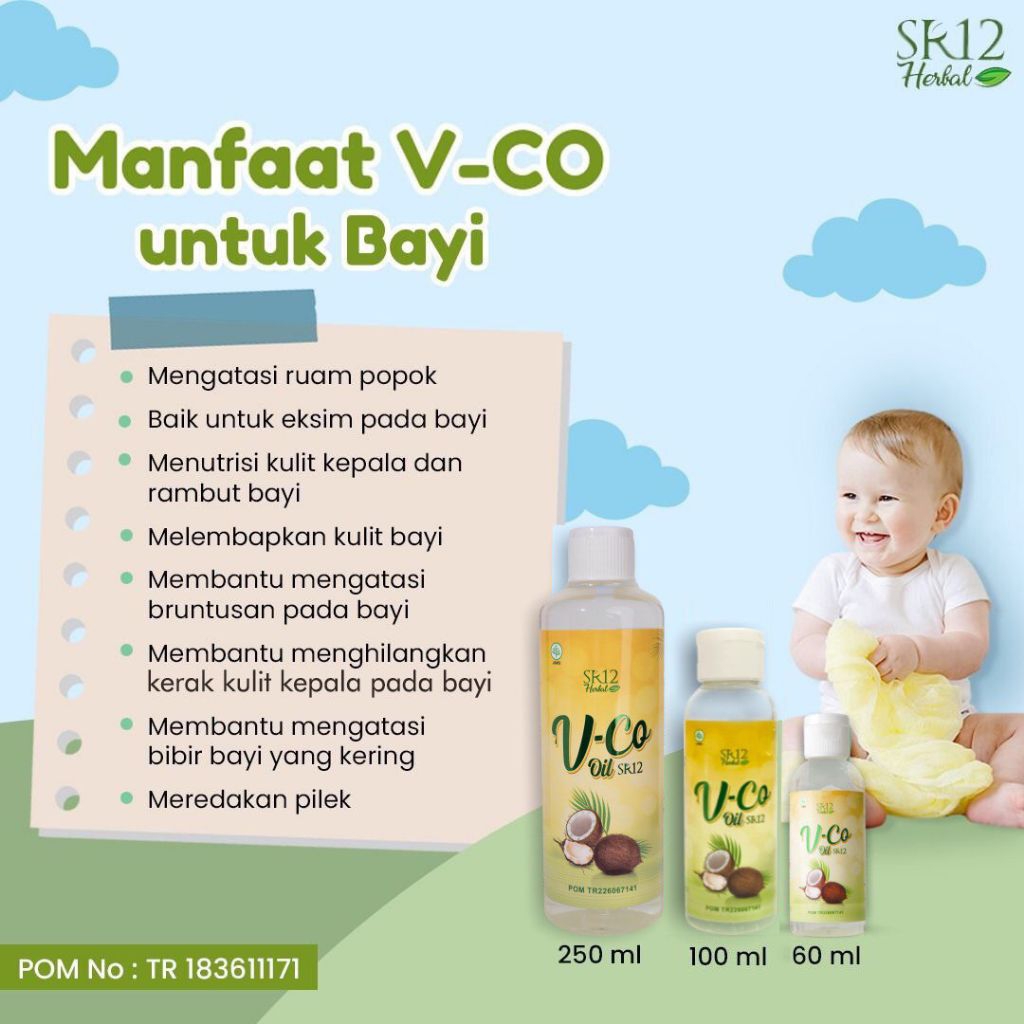 Minyak Obat Oles Ruam Bayi VCO Minyak Kelapa Murni Multimanfaat
