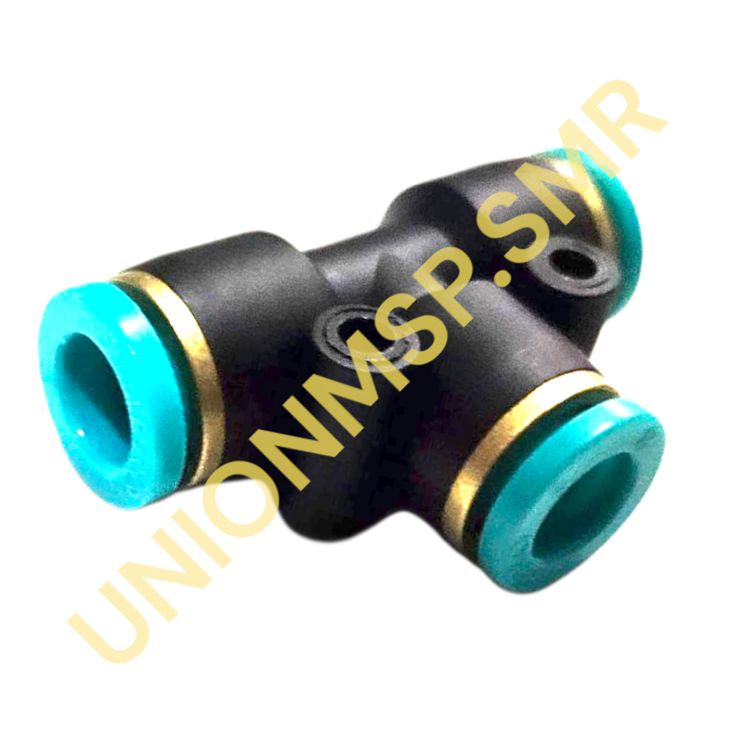 SPE08 Socket T 8 mm Coupler Selang PU Pneumatic | Konektor Selang Udara 8mm
