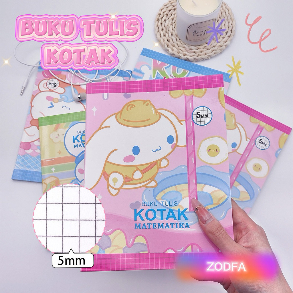 

Buku Tulis Kotak Matatika Motif Sanrio