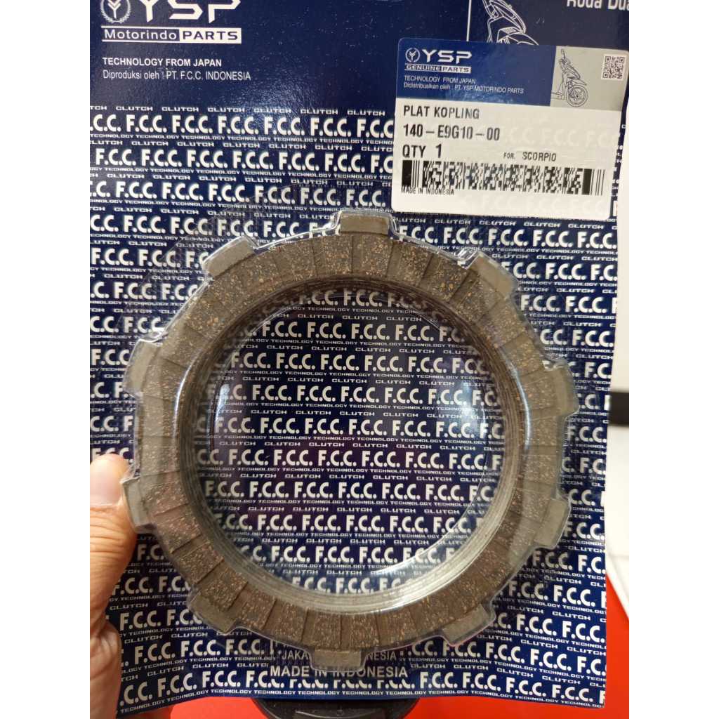 Kampas kopling SCORPIO / Plat kopling original FCC Yamaha SCORPIO