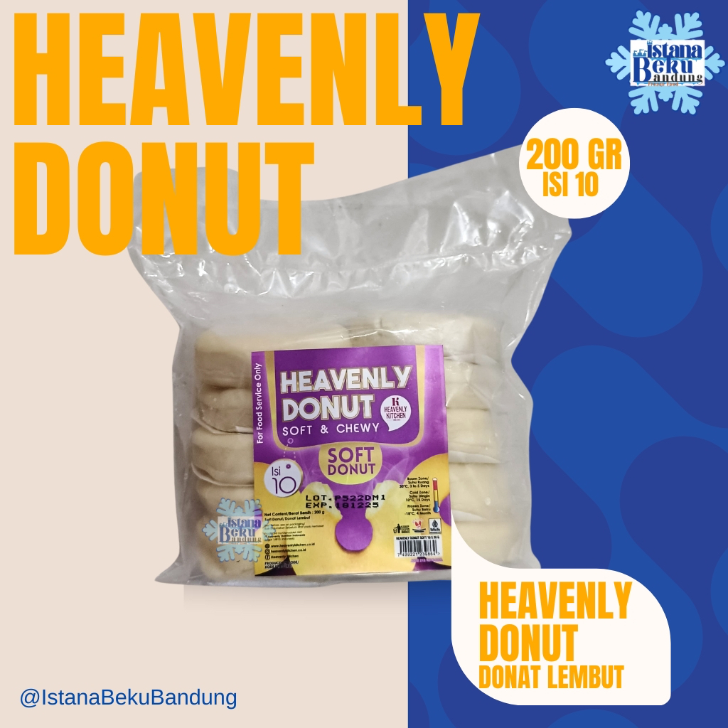 

Heavenly Donut / Donat lembut 200gr isi 10