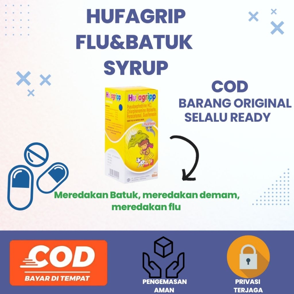 Hufagrip Syrup Flu&Batuk, Pilek