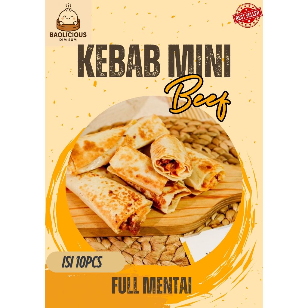 

Baolicious Kebab Mini - Full Mentai Isi 10pcs
