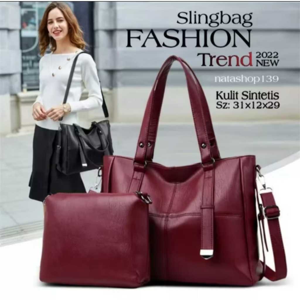 fifahshop.id -Trend New 2022 Tas Selempang Wanita Tas Kulit Tas Wanita Korean / Tas Selempang Wanita