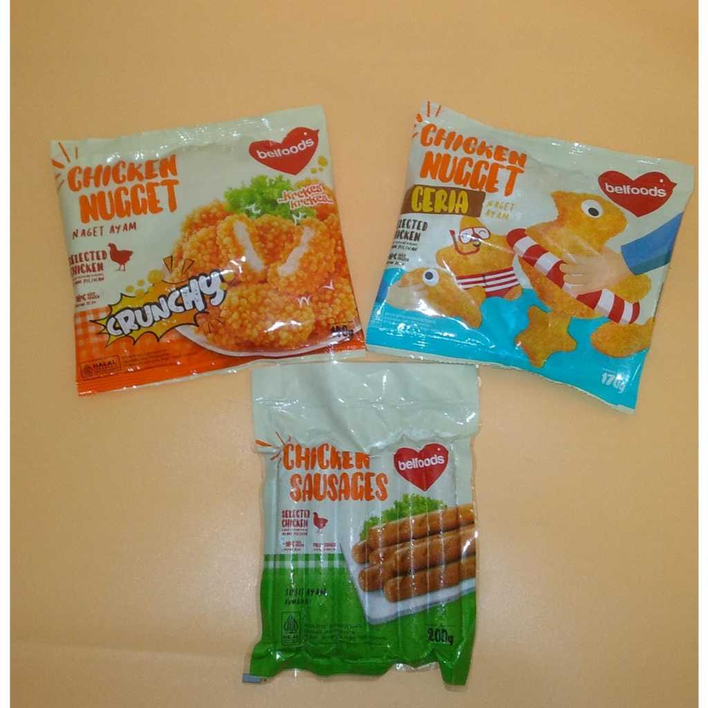 

BELFOODS PAKET NAGET AYAM + SOSIS (3 PCS)