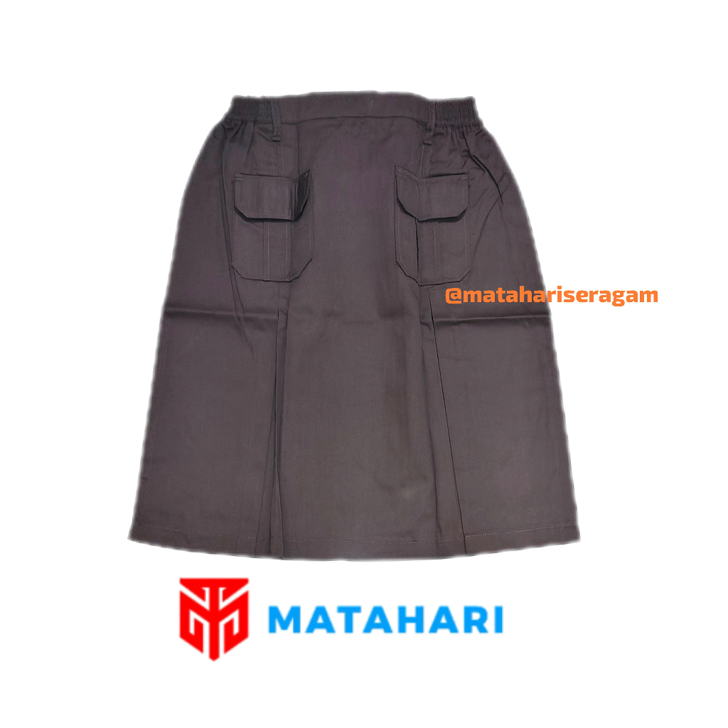 Matahari Seragam / Rok Pramuka 2 Kantong Pendek / Rok Pramuka SMP / Seragam Pramuka