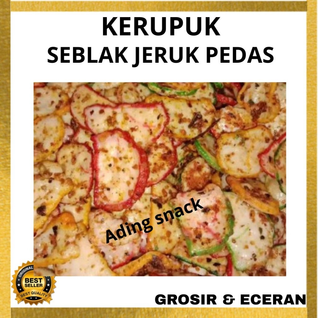 

krupuk seblak bumbu pedas gurih