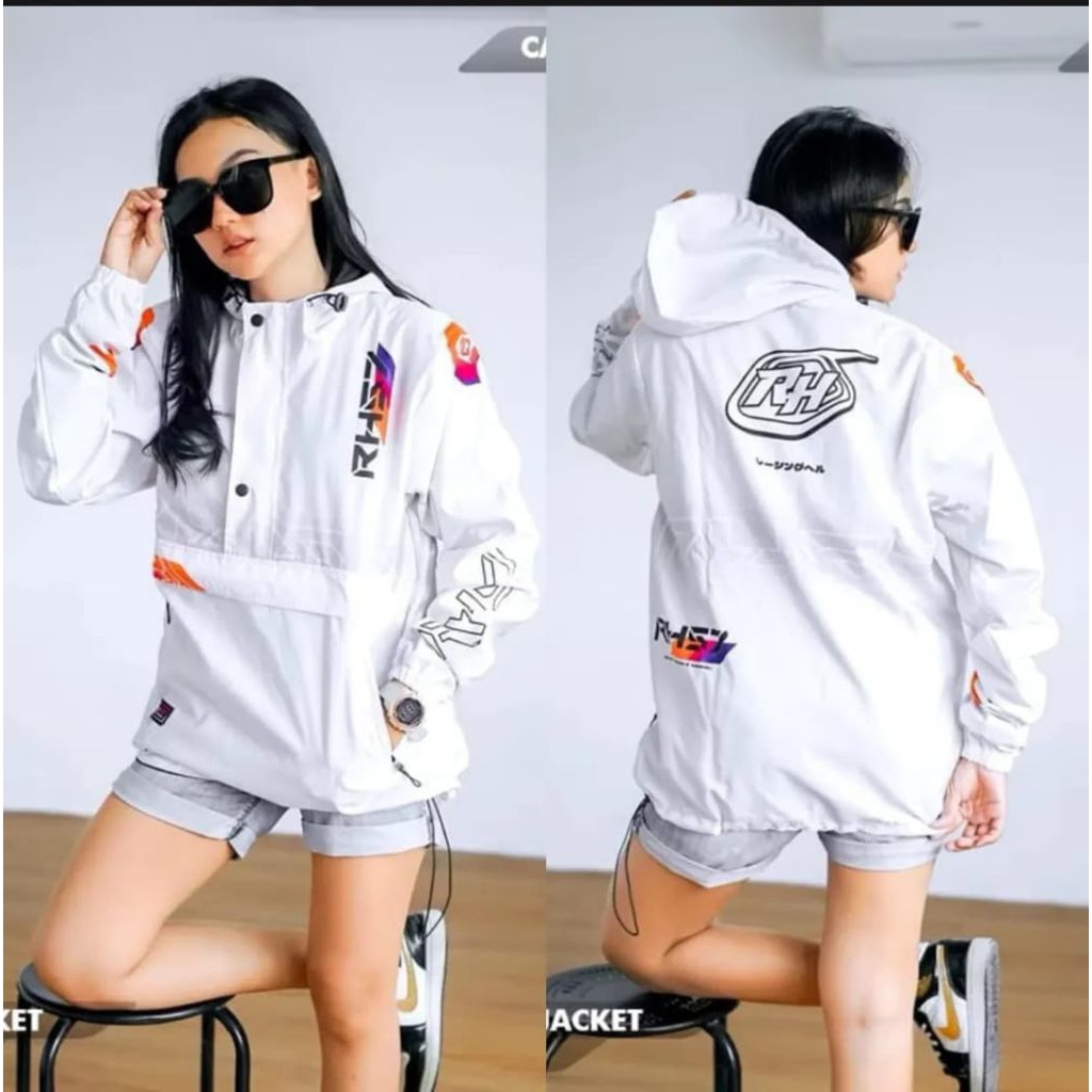 RH57 Jaket Racing hell Motip Cougle Untuk pria dan Wanita