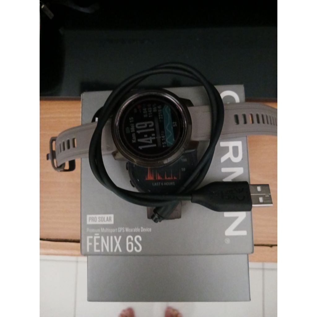 garmin fenix 6s pro solar second