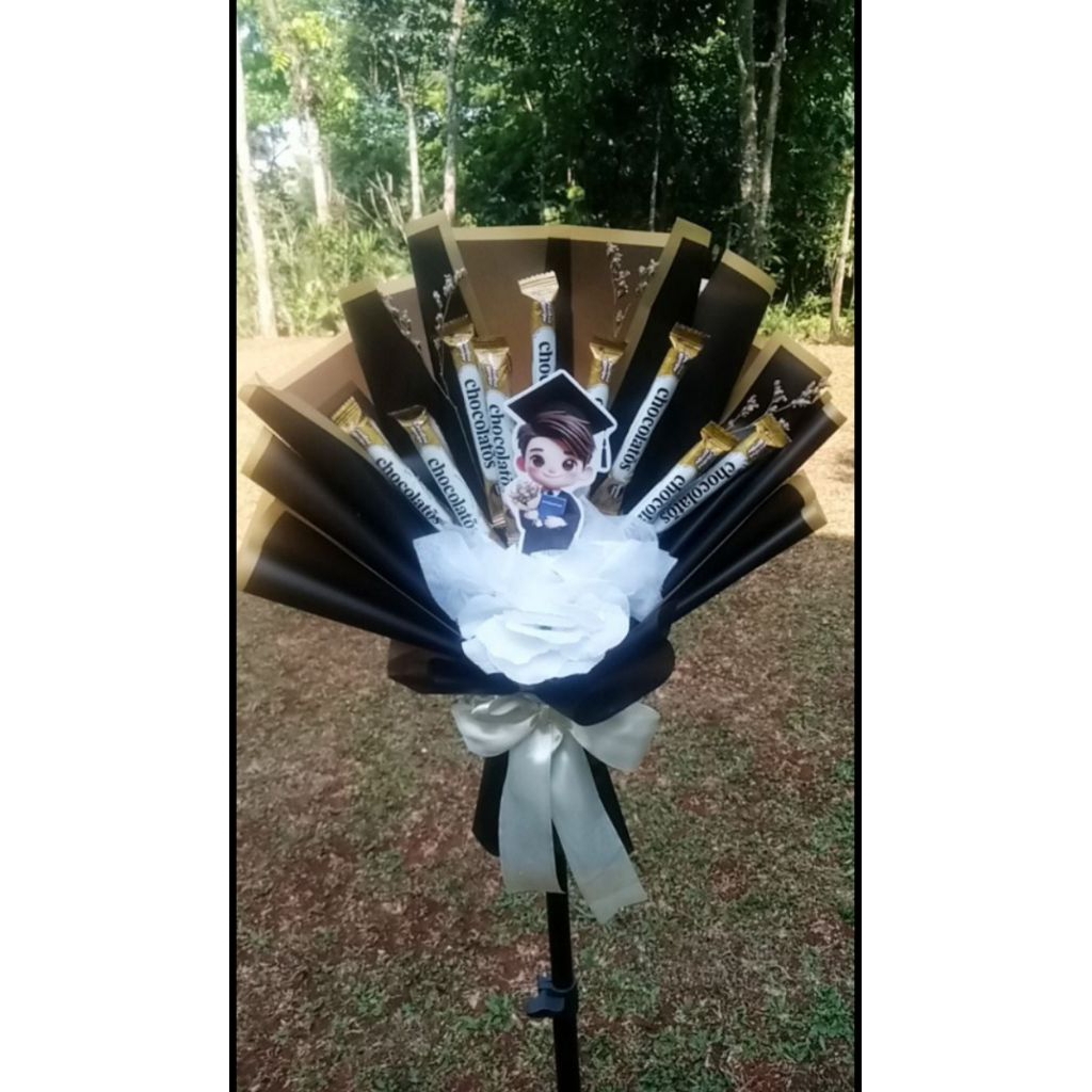 

Buket Snak Cokolatos 10Cabang (Wisuda/Guru)