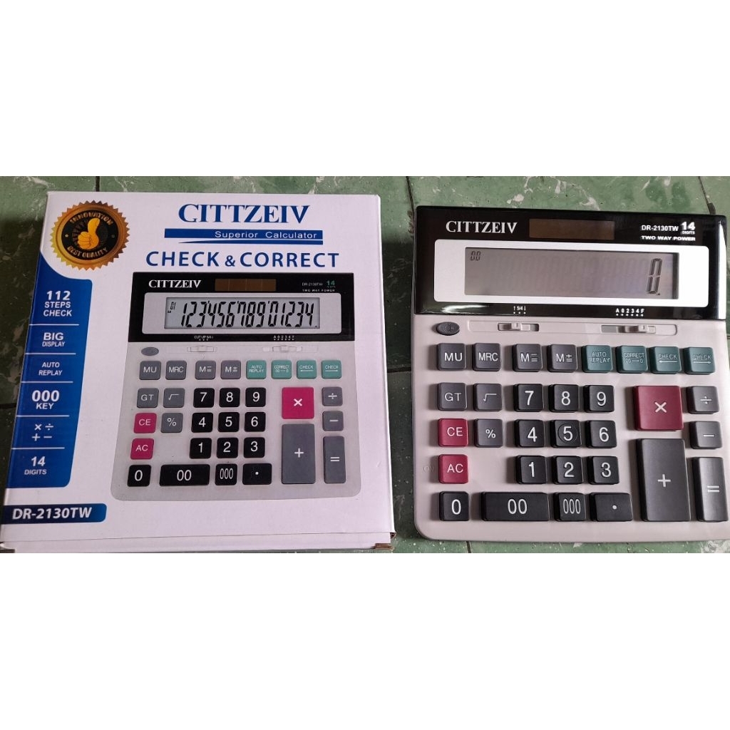 

KALKULATOR CITTZEIV DR 2130 TW, 14 DIGIT