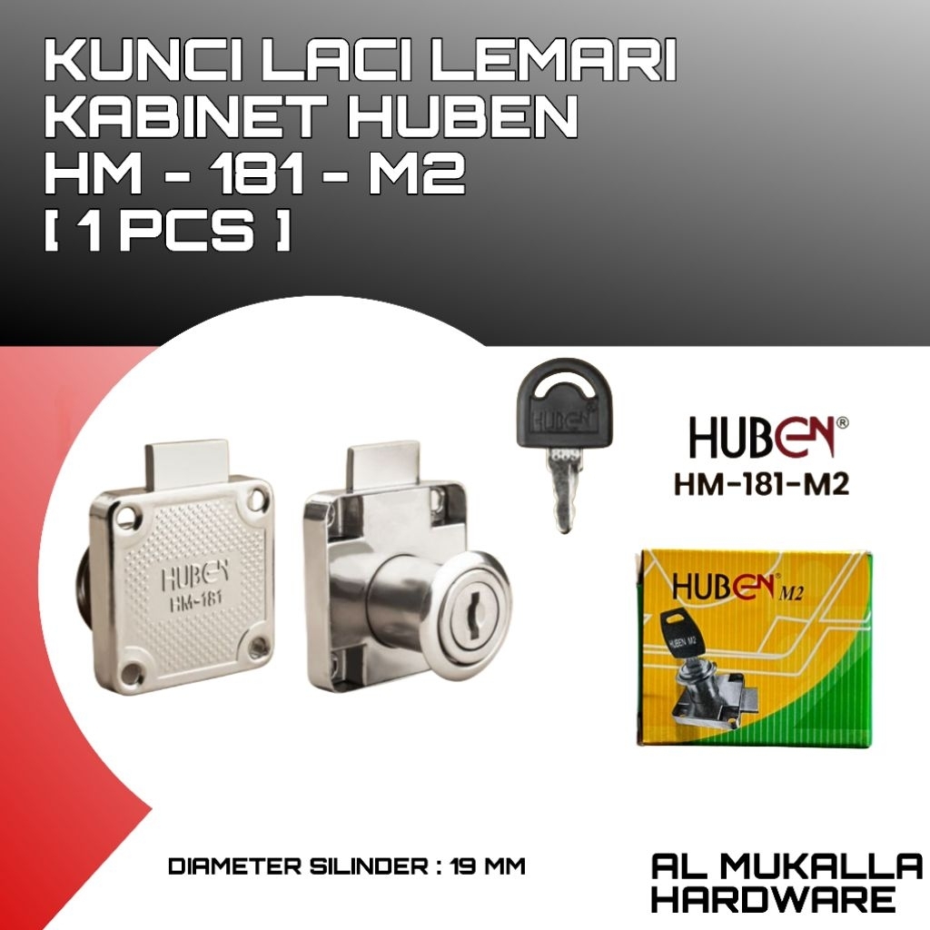 Huben HM - 181 - Kunci Laci Lemari Huben HM - 181 | kunci Lemari Huben M2