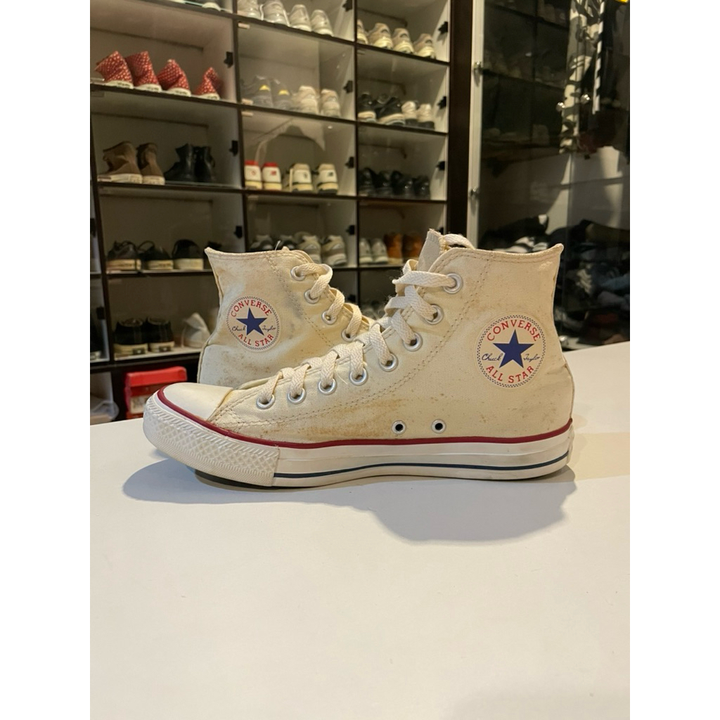 (size 41) Converse CTAS Hi Canvas Basic Cream