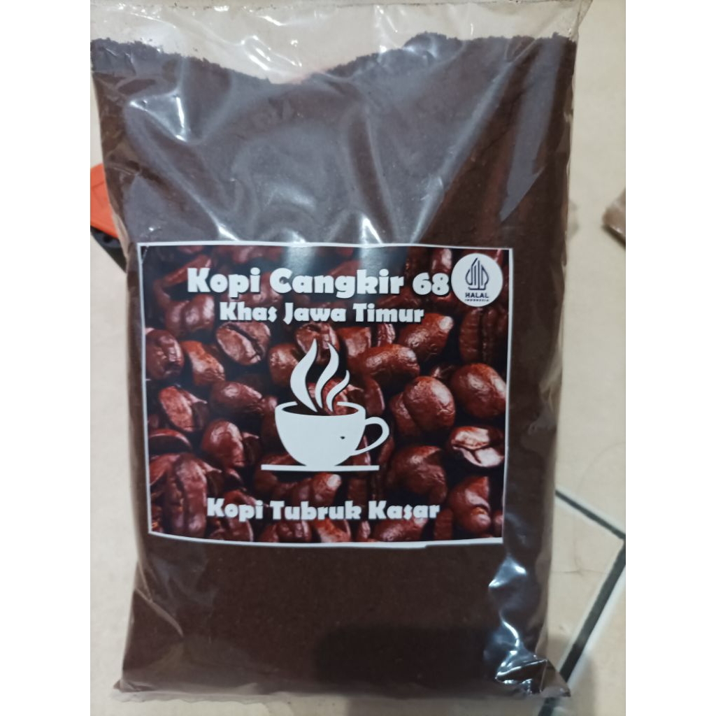 

kopi bubuk kasar cap cangkir 68 kas Jawa timur dampet isi 250gram