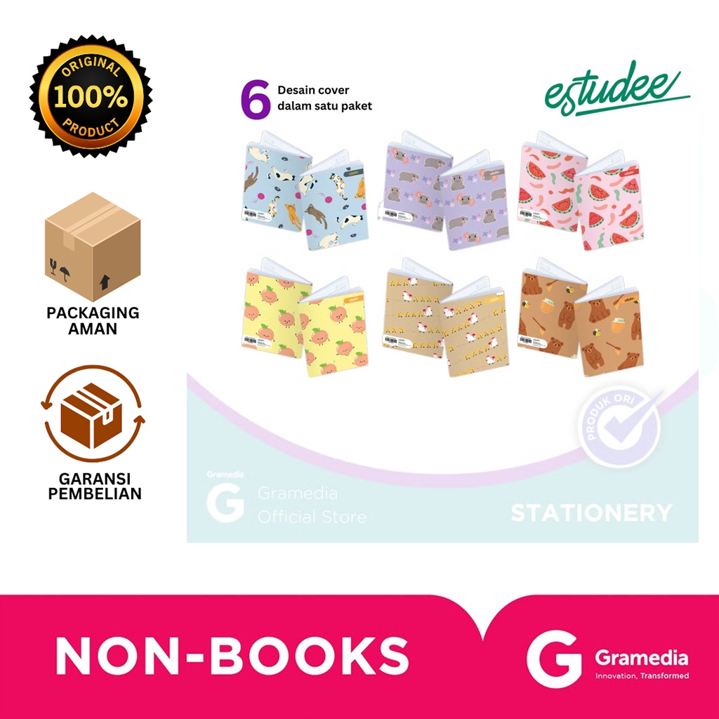

Gramedia Bali - ESTUDEE K B5 FANCY PATTERN ISI 6