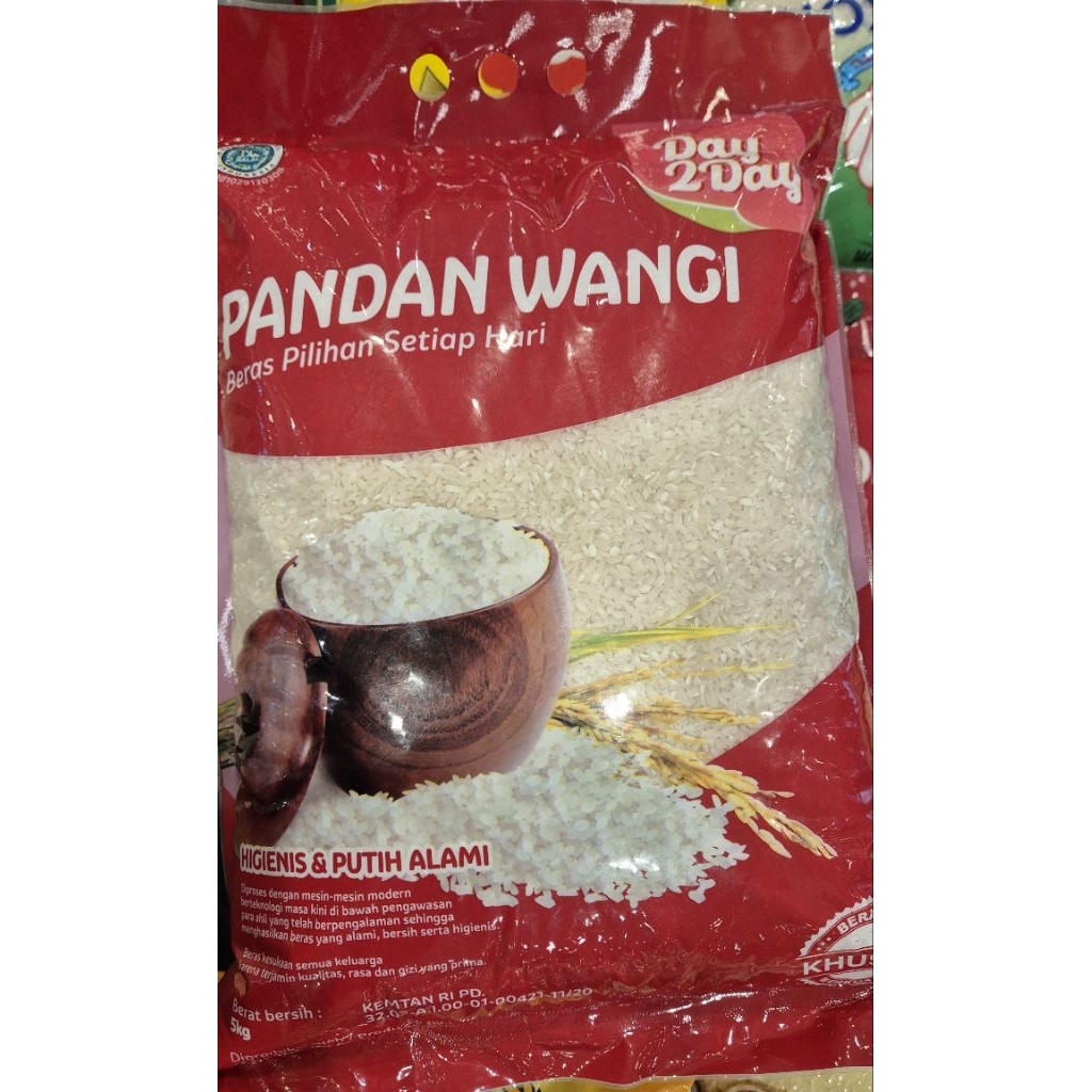

Beras Premium Pandan Wangi DAY 2 DAY Premium Pandan Wangi Rice 5kg - RM.