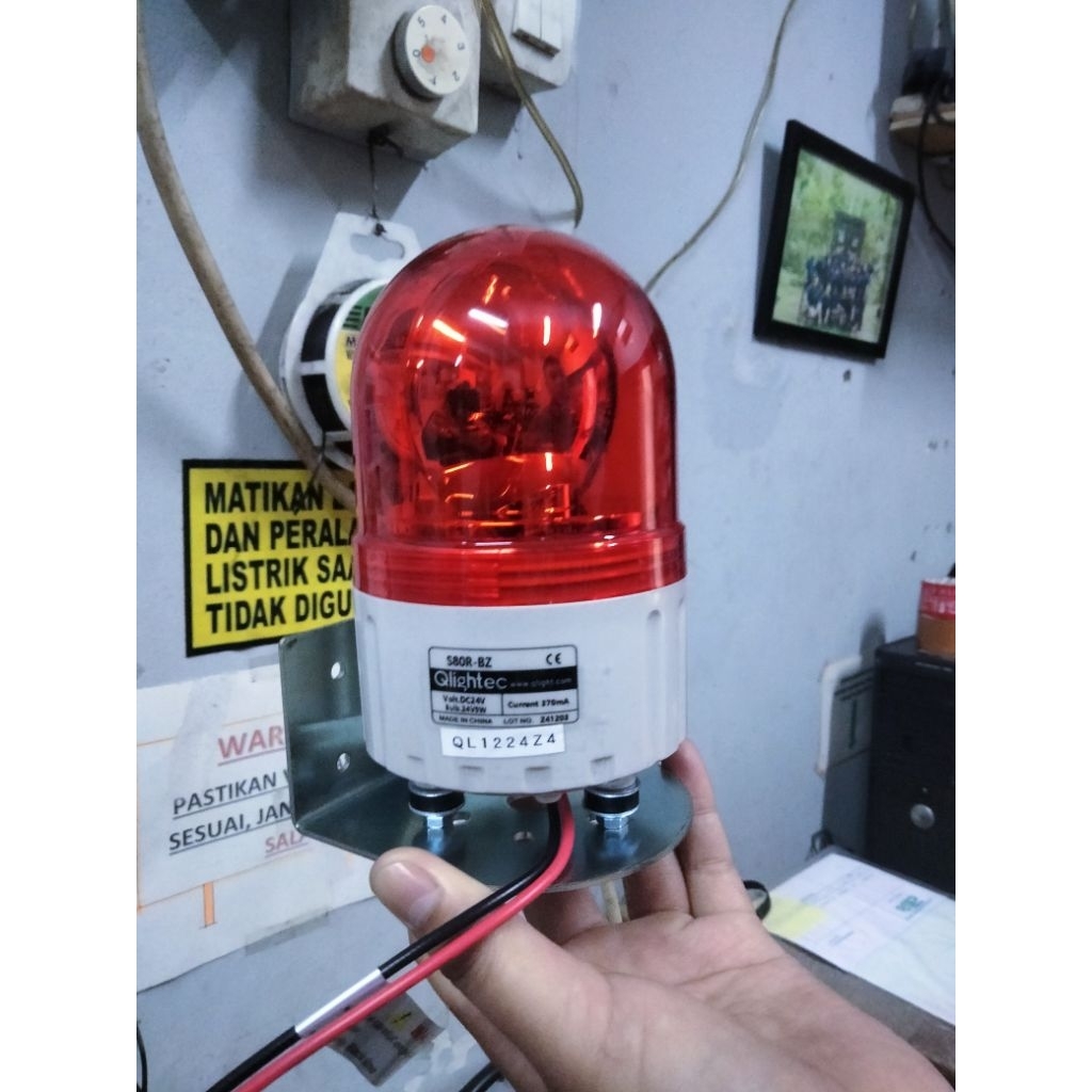 Qlight S80R-BZ-24V-R Warning light Qlight tanpa bracket