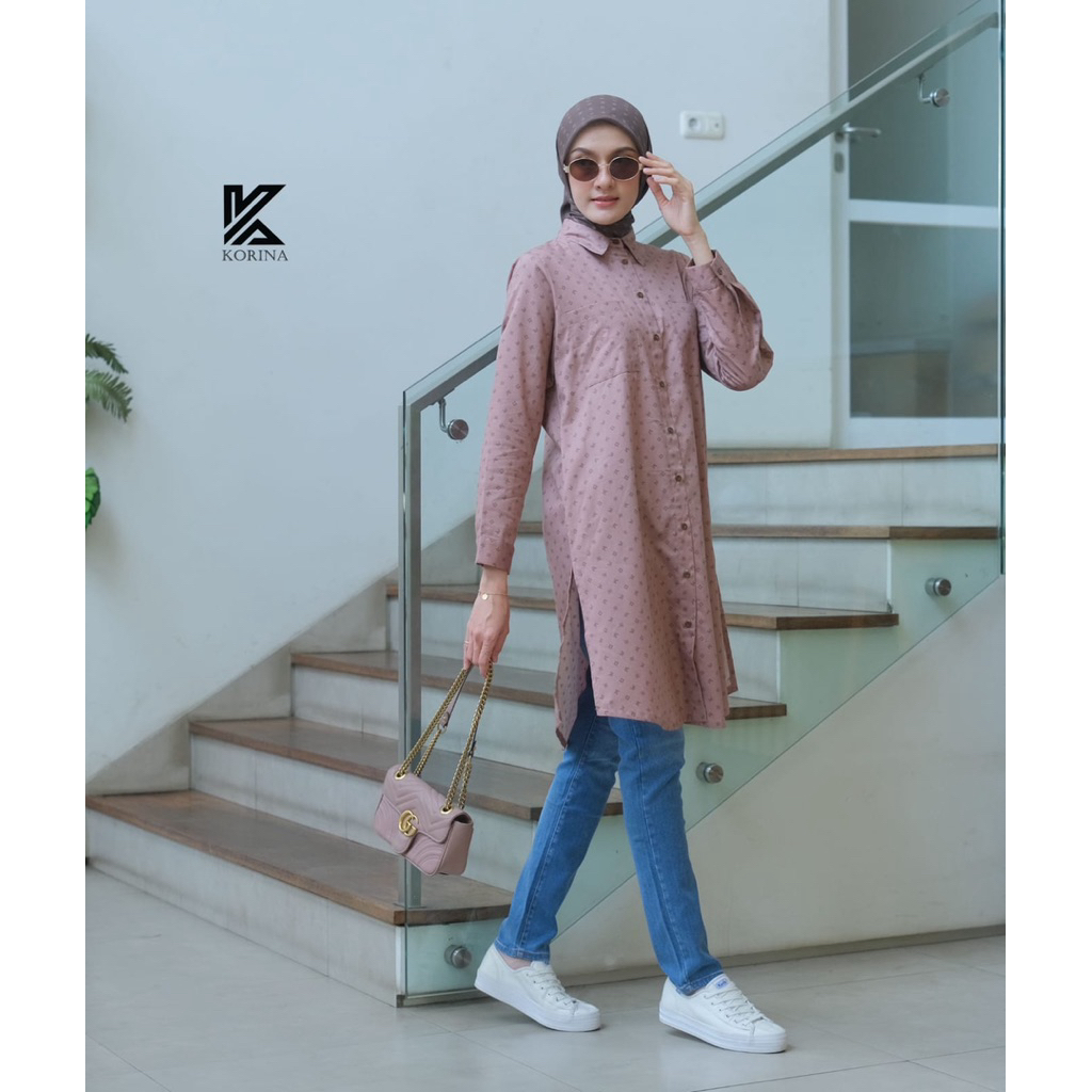 Airis Tunik dan Laila top korina original