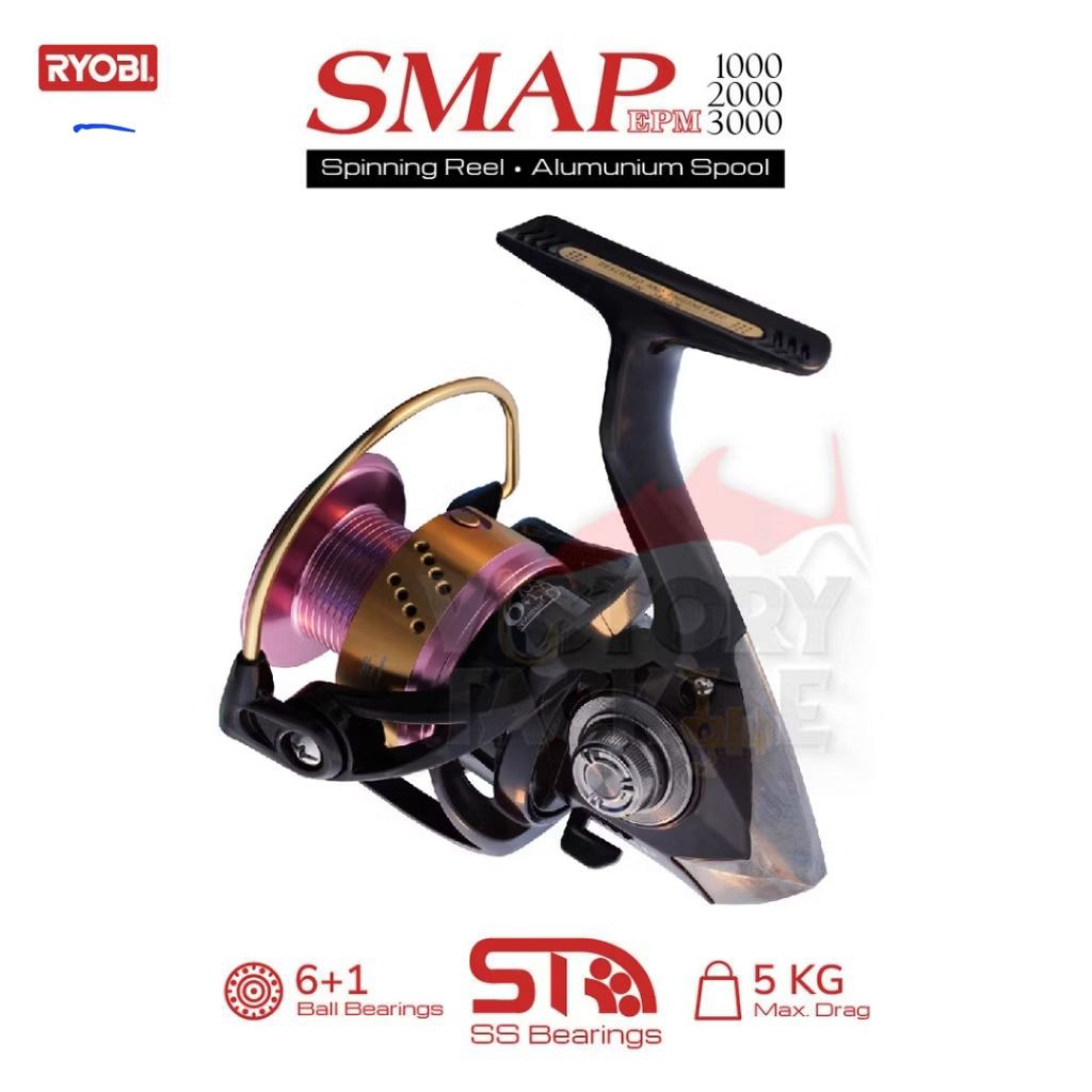 Reel Pancing RYOBI SMAP EPM Spinning Reel