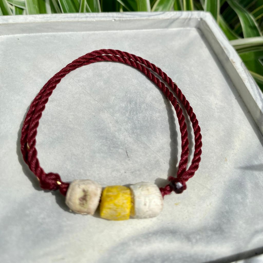 GELANG TALI BURGUNDY DLINGOBENGLE / GELANG DLINGO BENGLE / GELANG BANGLE / GELANG SAWAN