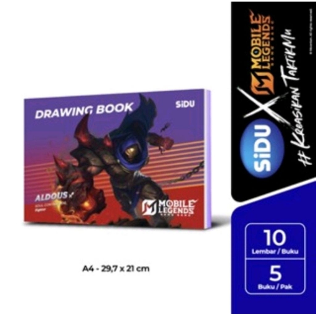 

Buku Gambar Sidu A4 Mobile Legend - 5 Buku