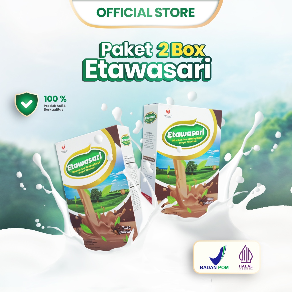 

Etawasari - 2 Box Susu Etawa Pemulihan Cepat, Perlindungan Paru-Paru untuk Pernapasan Sehat