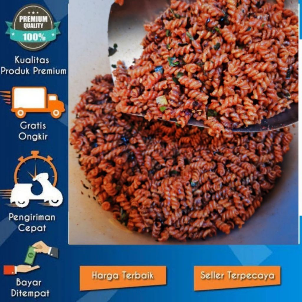 

Makaroni spiral extra pedas daun jeruk 200 gr