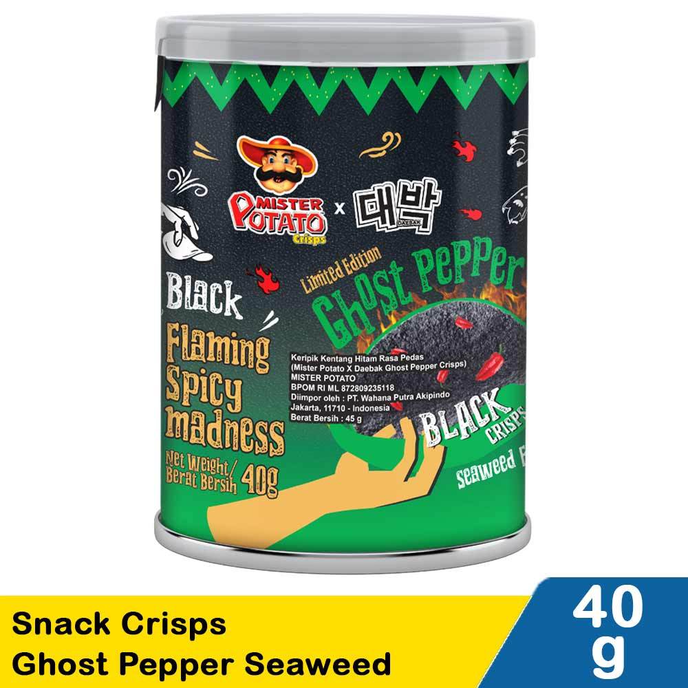 

mister potato snack crisps ghost pepper seaweed 40g