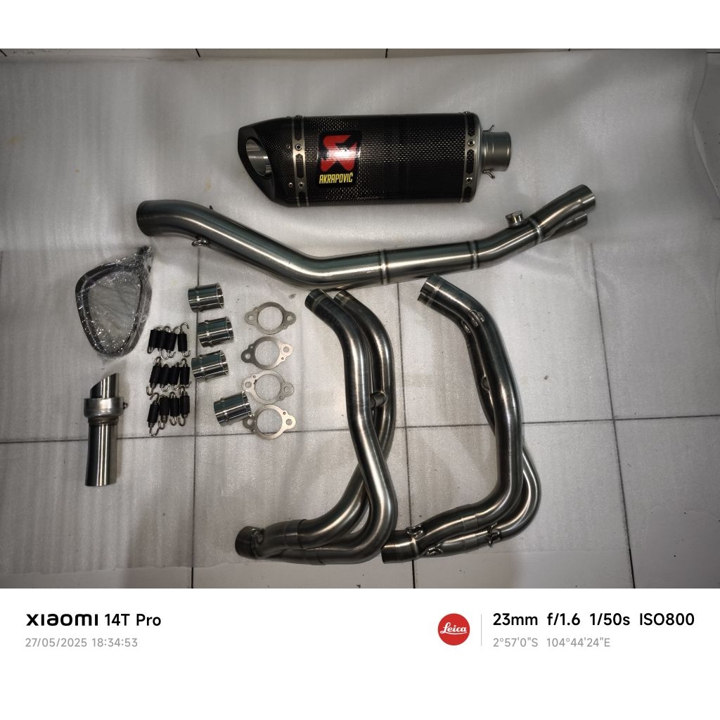 Knalpot Akrapovic Slovenia original full system zx25r zx25rr zx4r