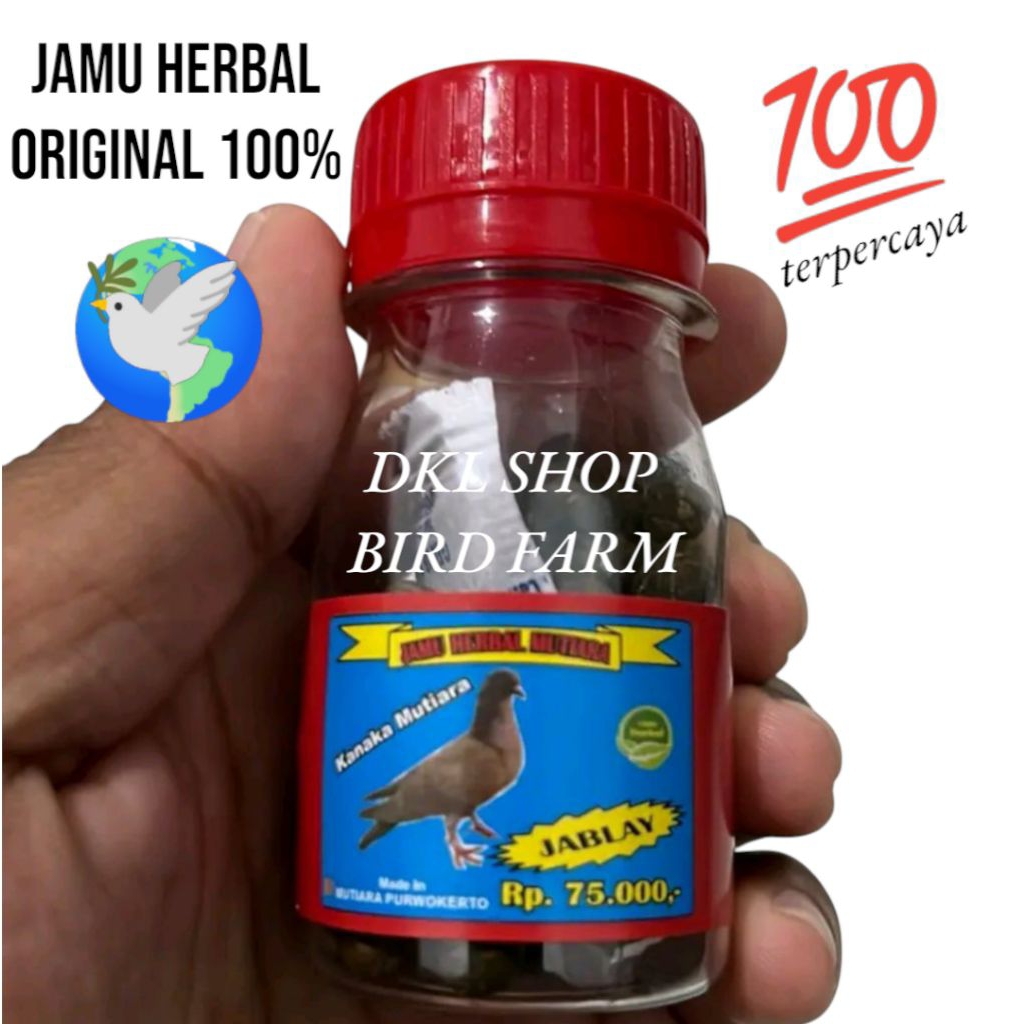 Jamu Merpati kolong Mutiara ORIGINAL 100% pil Herbal merpati jemping/Jabl*y