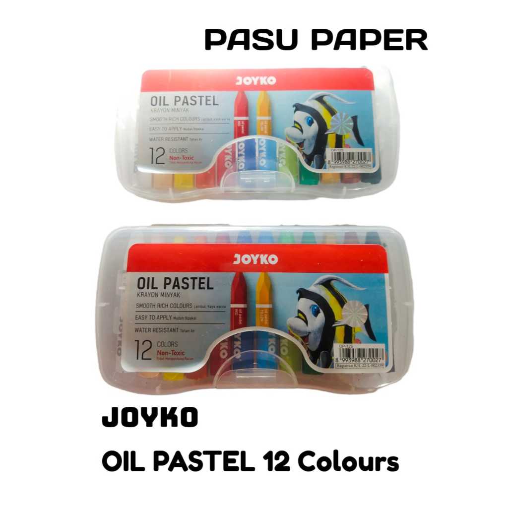 

JOYKO - Crayon Oil Pastel Colours 12 - Krayon Minyak 12 warna - Set