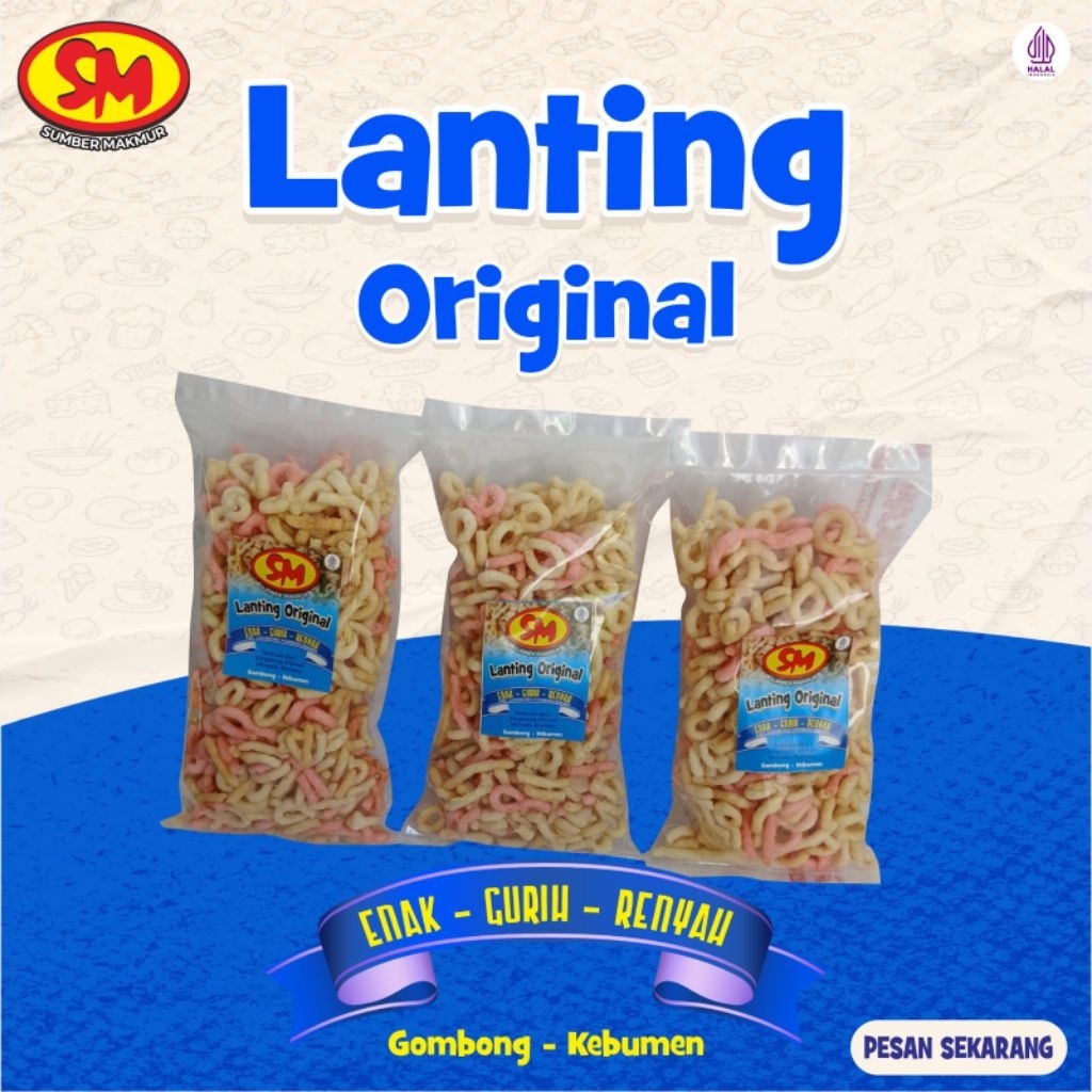 

Snack Lanting Merah Putih Khas Kebumen Dengan Berat Bersih 200 gr