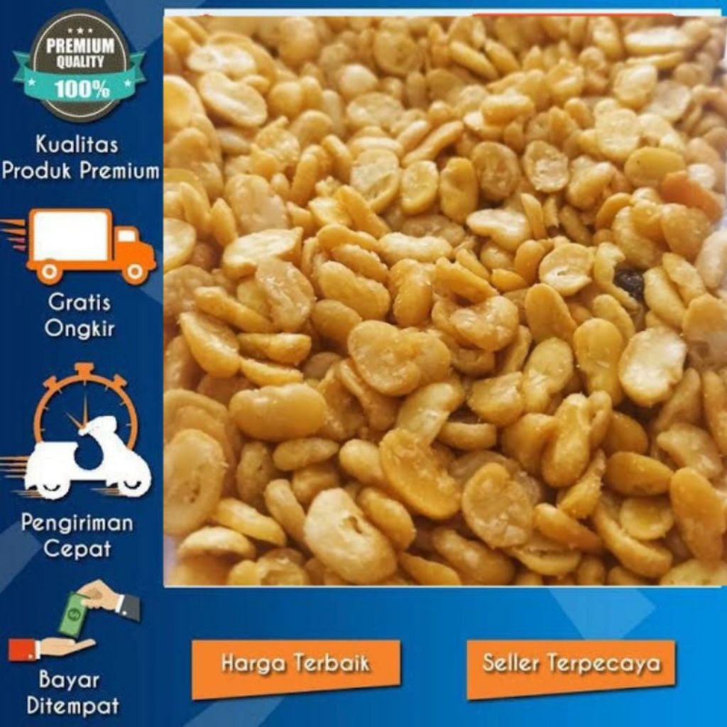 

Kacang koro kupas asin kacang mersi 200 gr