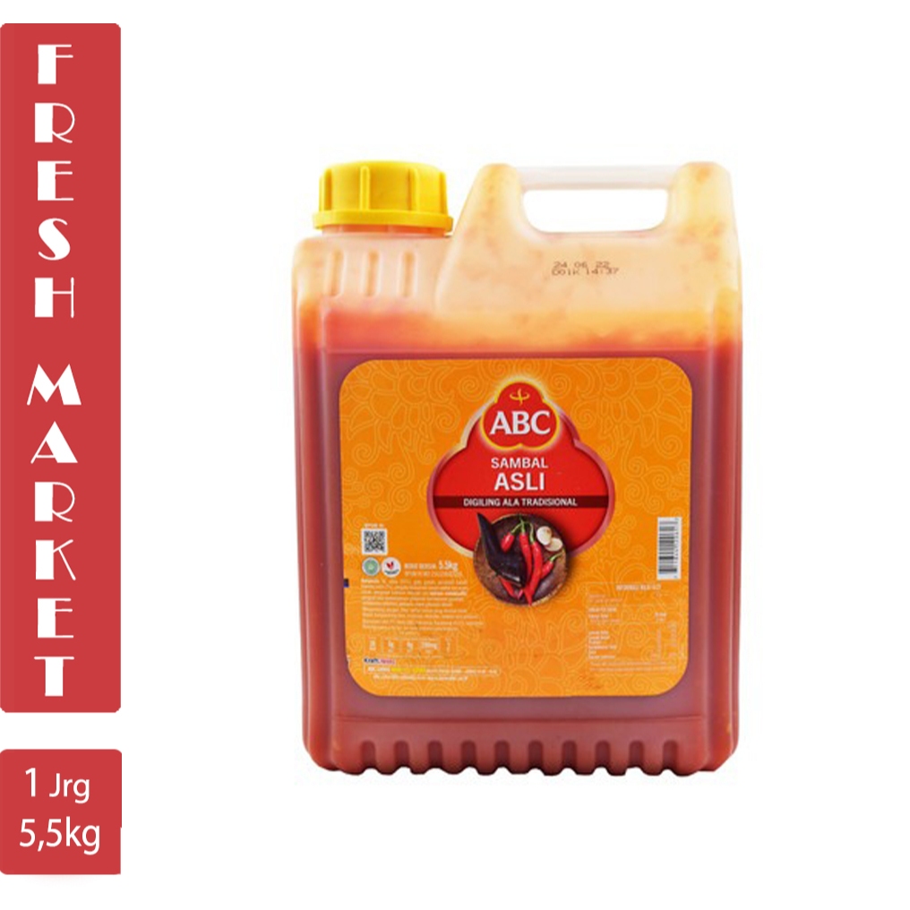 

ABC CHILLI SAUCE SAMBAL ASLI JERIGEN 5.5 KG / HARGA MURAH / Kirim Instan