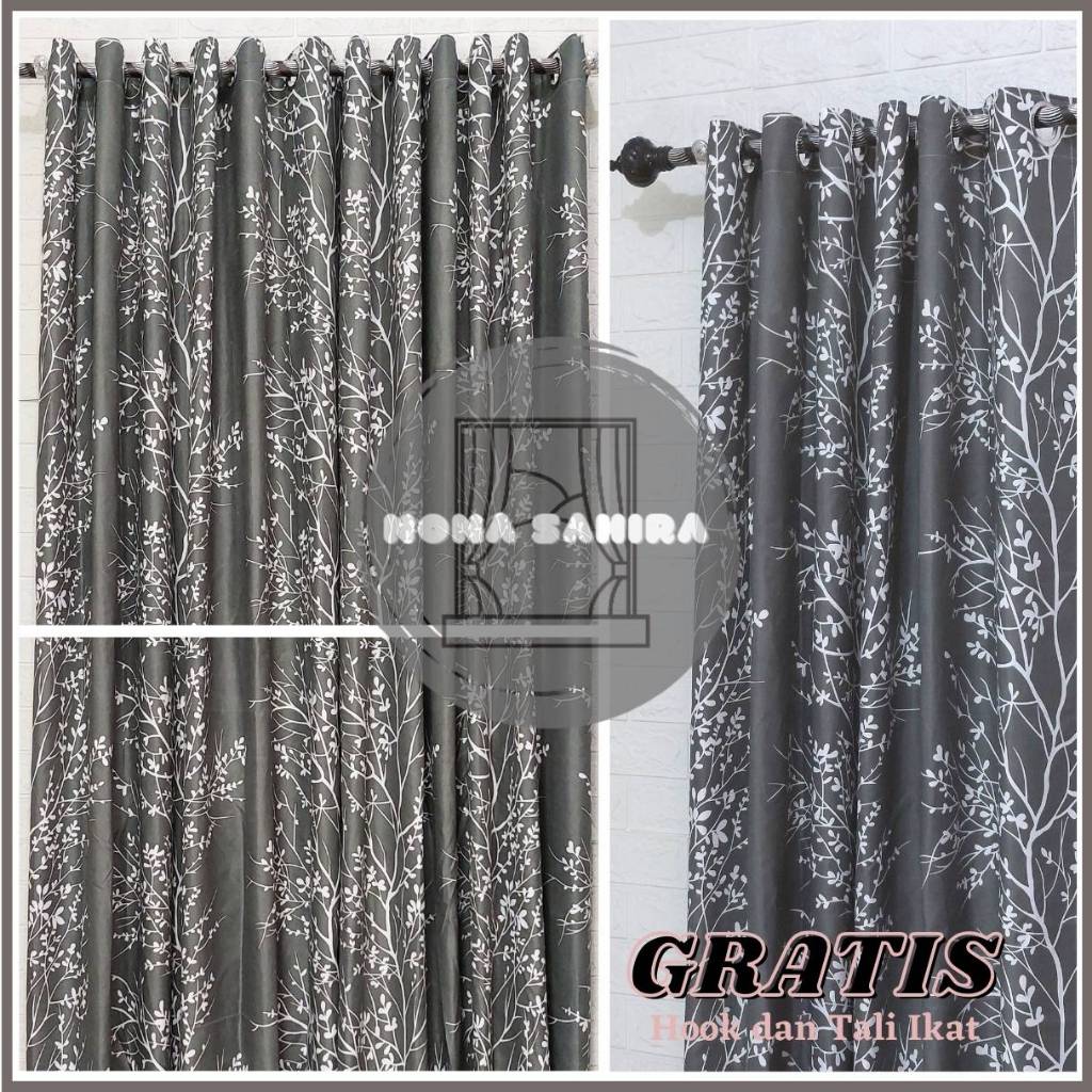 (Hafidzan Decor) Gorden 12 Ring Minimalis Jendela Pintu Hordeng Besi Batang Rollet dijual Terpisah