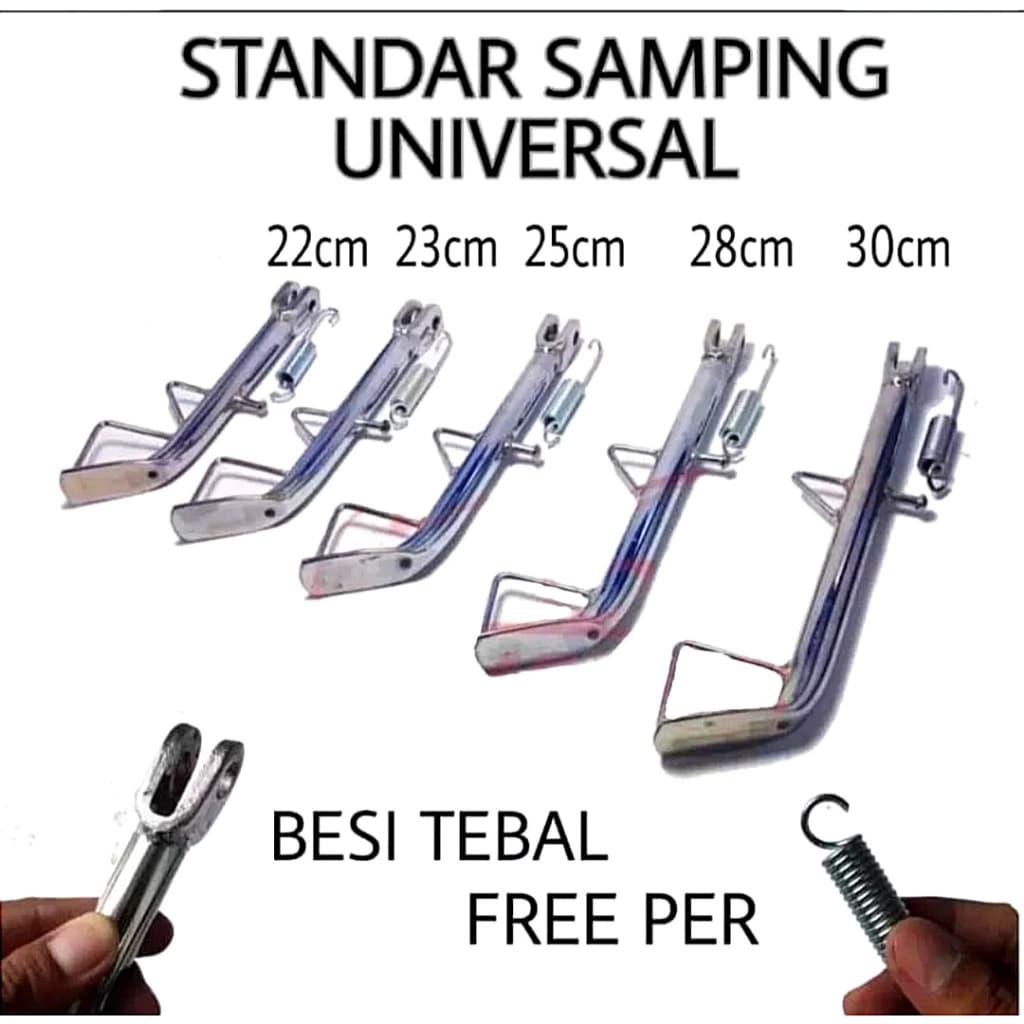 GSC MOTORPART 1 SET JAGANG UNIVERSAL + PER STANDAR CAGAK SAMPING ORIGINAL IMPORT BAHAN TEBAL JAMIN B