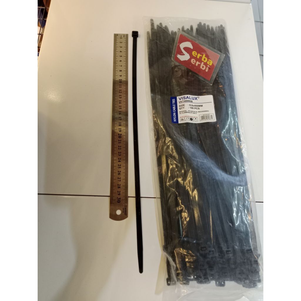 

*/PACK 8X400MM KABEL TIES*Penjepit serbaguna isi 100pcs